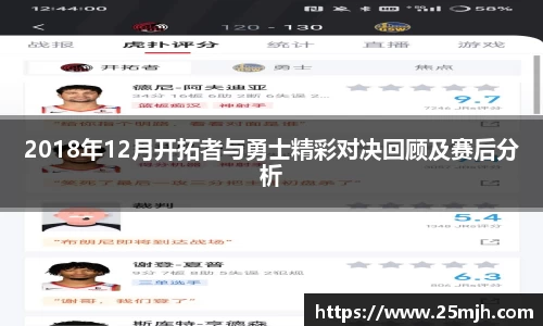 2018年12月开拓者与勇士精彩对决回顾及赛后分析